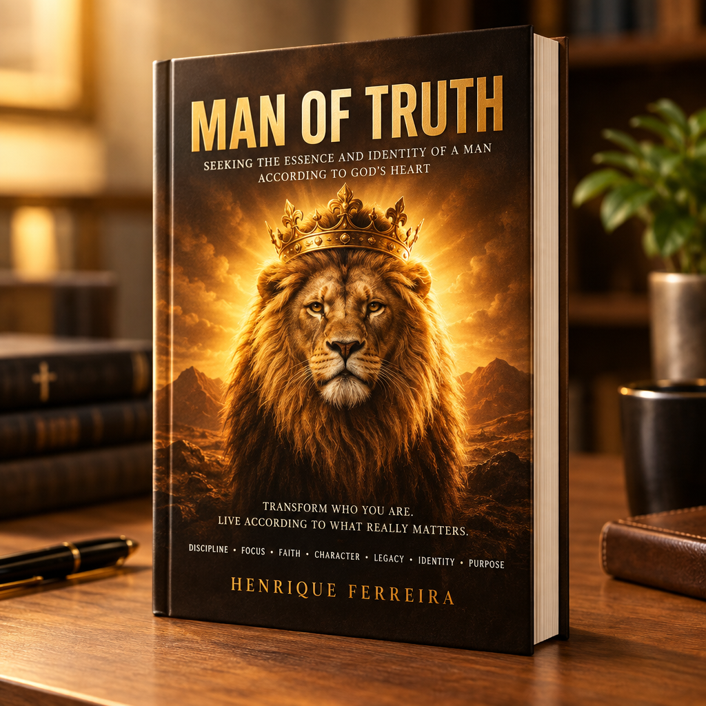 MAN OF TRUTH — crowned lion cover